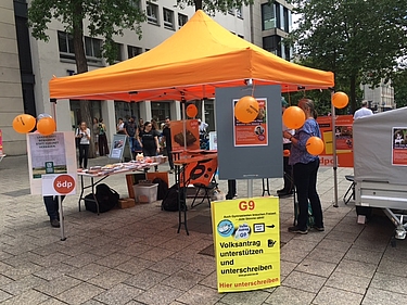 ÖDP-Infostand zu G 9